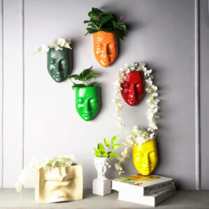 Bohemian Meditative Face Planter Wall D?cor