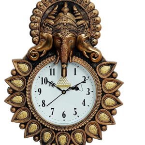 CW Crafts World Wall Decorative Wall Clock for Home nd Office Decor, Wall Clocka for Living Room, Wall Clocks for Wall Stylish (Copper)