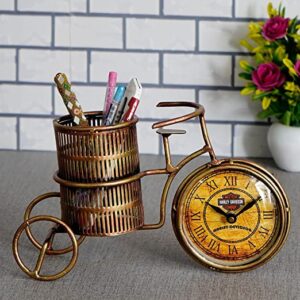 Discount ARA? Antique Pen Holder with clock ,Pen Stand Showpiece Home decor Items ,Gifts Items