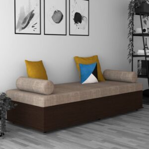 Unique Single Bed with Storage in Wenge Finish